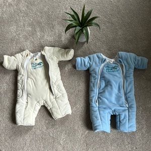 Lot of 2 Baby Merlin's Magic Sleepsuit 6-9 Months (large)